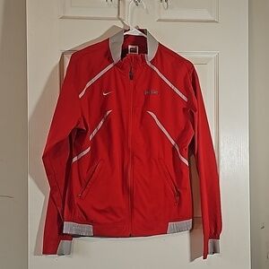 Nike Unisex Ohio State University Scarlet/Grey Jacket Full Zip Size M